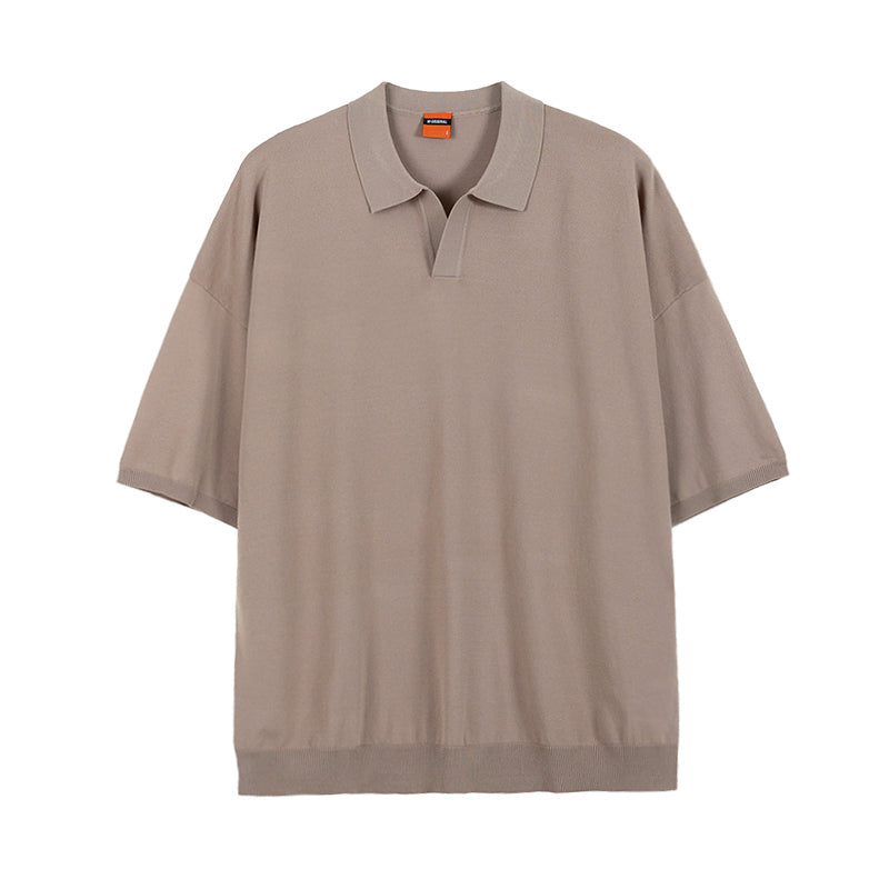 BEIGE POLO TEE