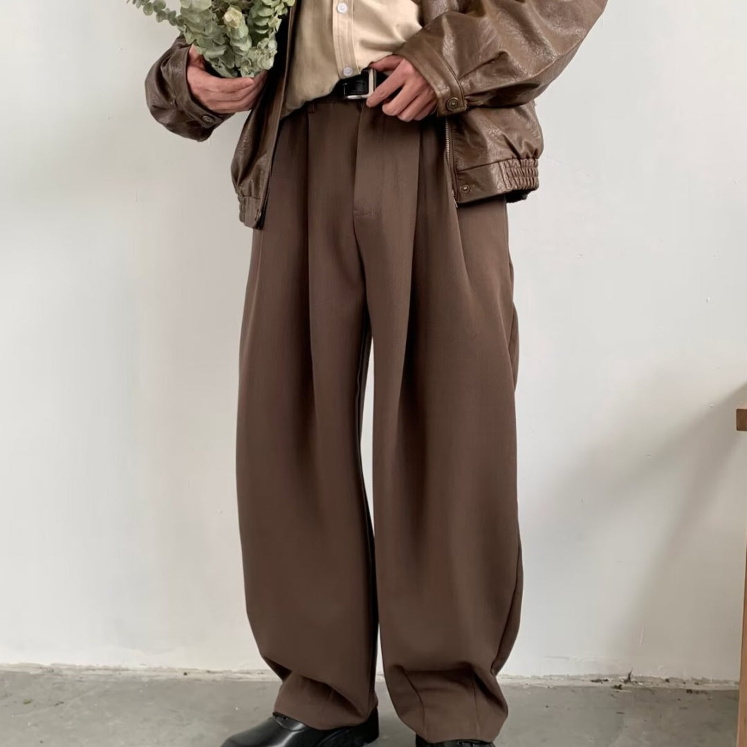 RETRO WIDE LEG DRAPE PANTS