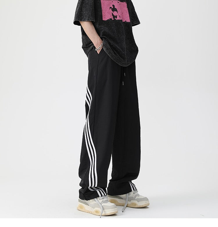 STRIPED CASUAL SWEAT PANTS