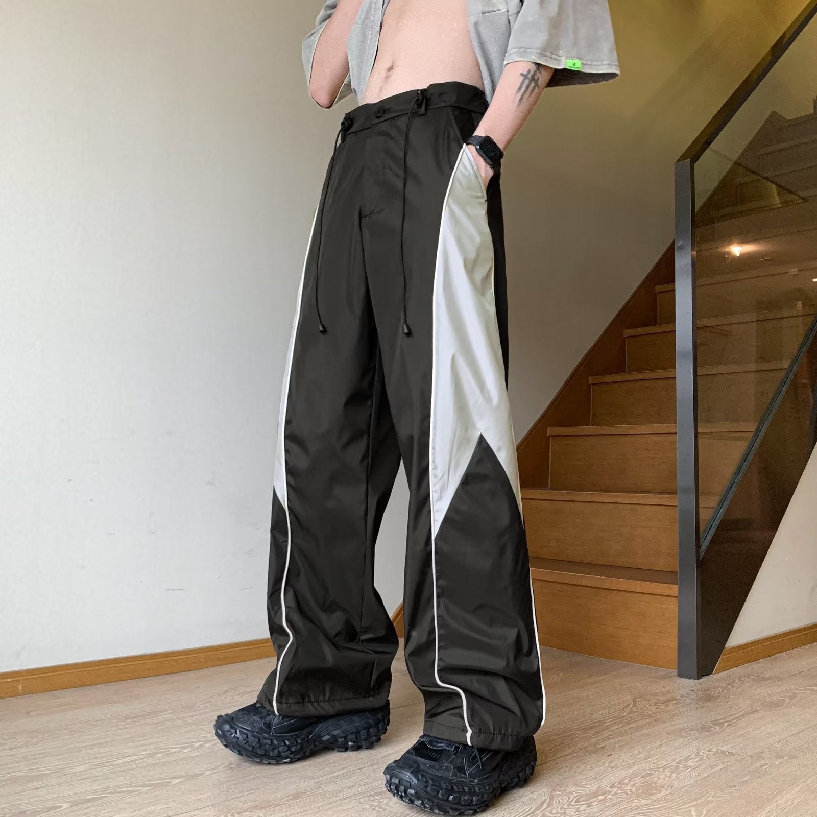 TWO TONE CASUAL SWEATPANTS