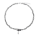 LAYERED BLACK STAR NECKLACE