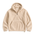 QUARTER ZIP SHERPA HOODIE