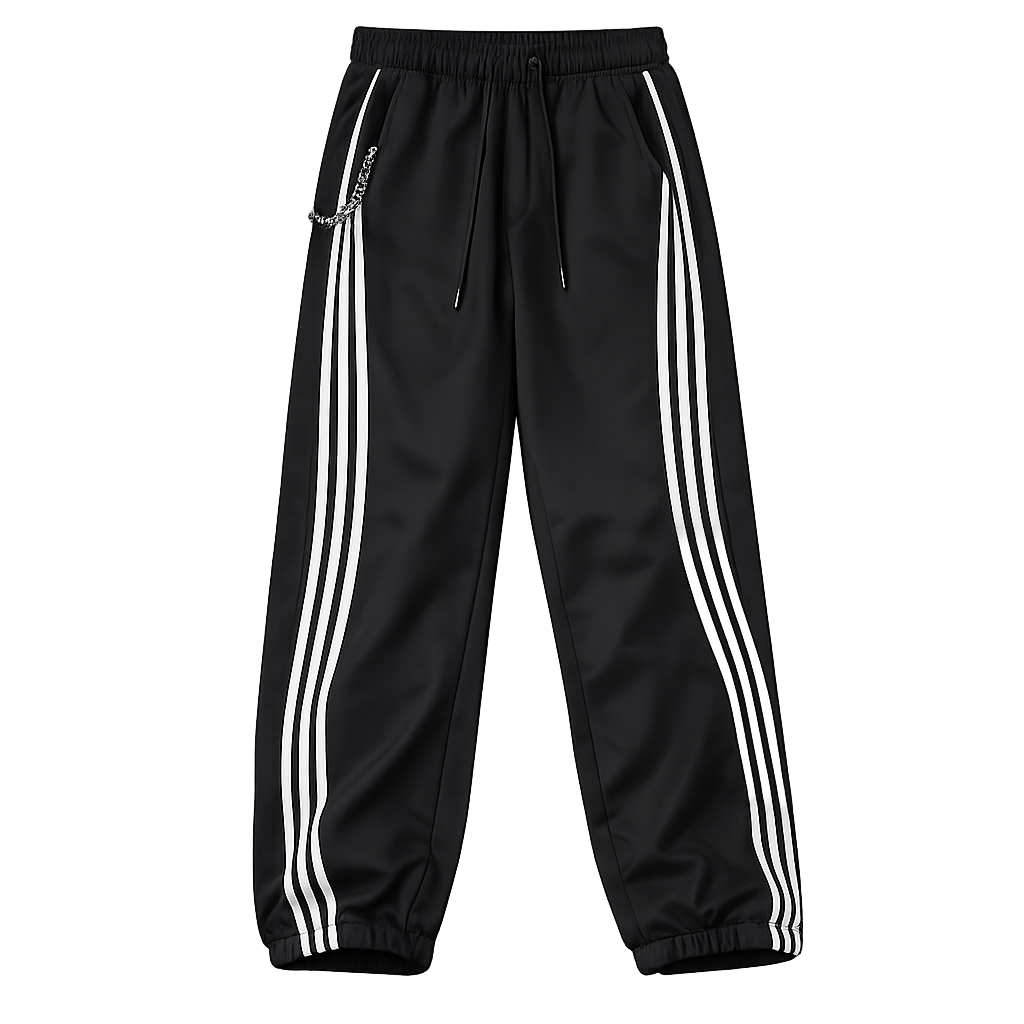 STRIPED CASUAL SWEAT PANTS