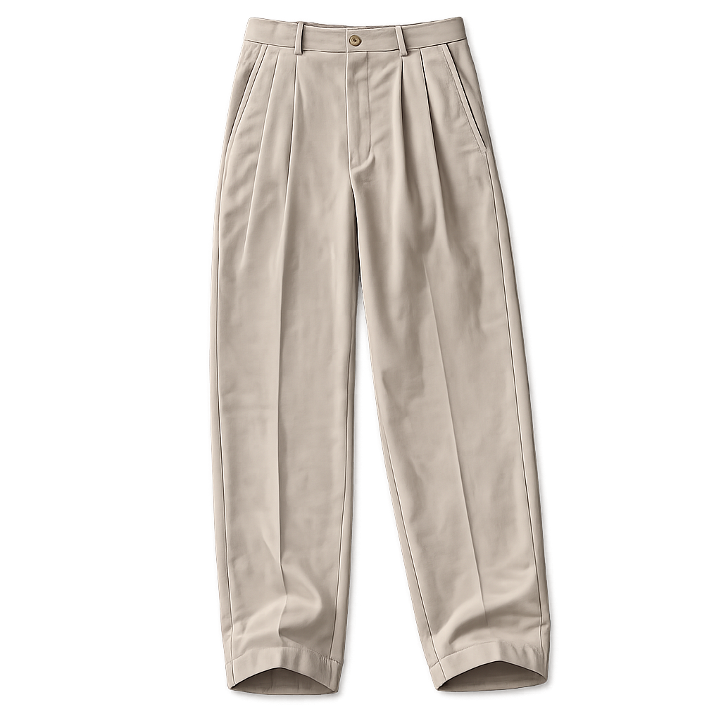 DOUBLE PLEATED DRESS PANTS