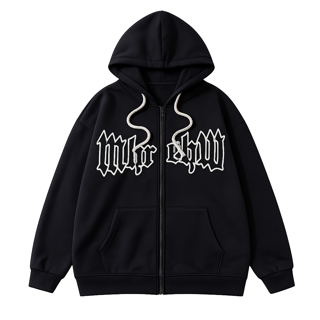 LETTERING ZIP-UP JACKET