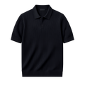 RIBBED POLO TEE