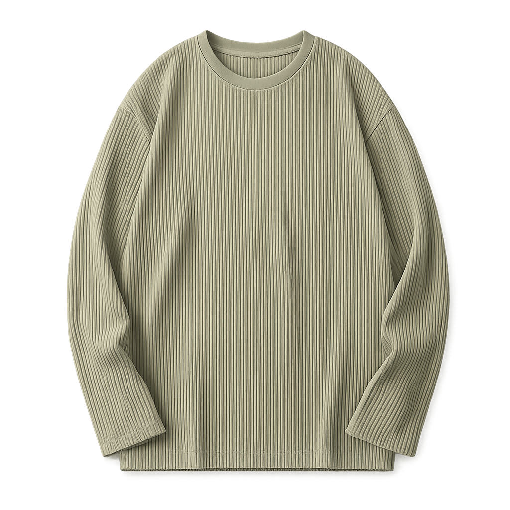 TEXTURED LONG SLEEVE SHIRT