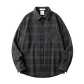 PLAID LONG SLEEVE BUTTON UP SHIRT