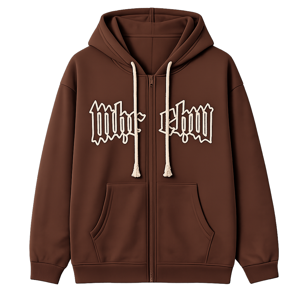 LETTERING ZIP-UP JACKET