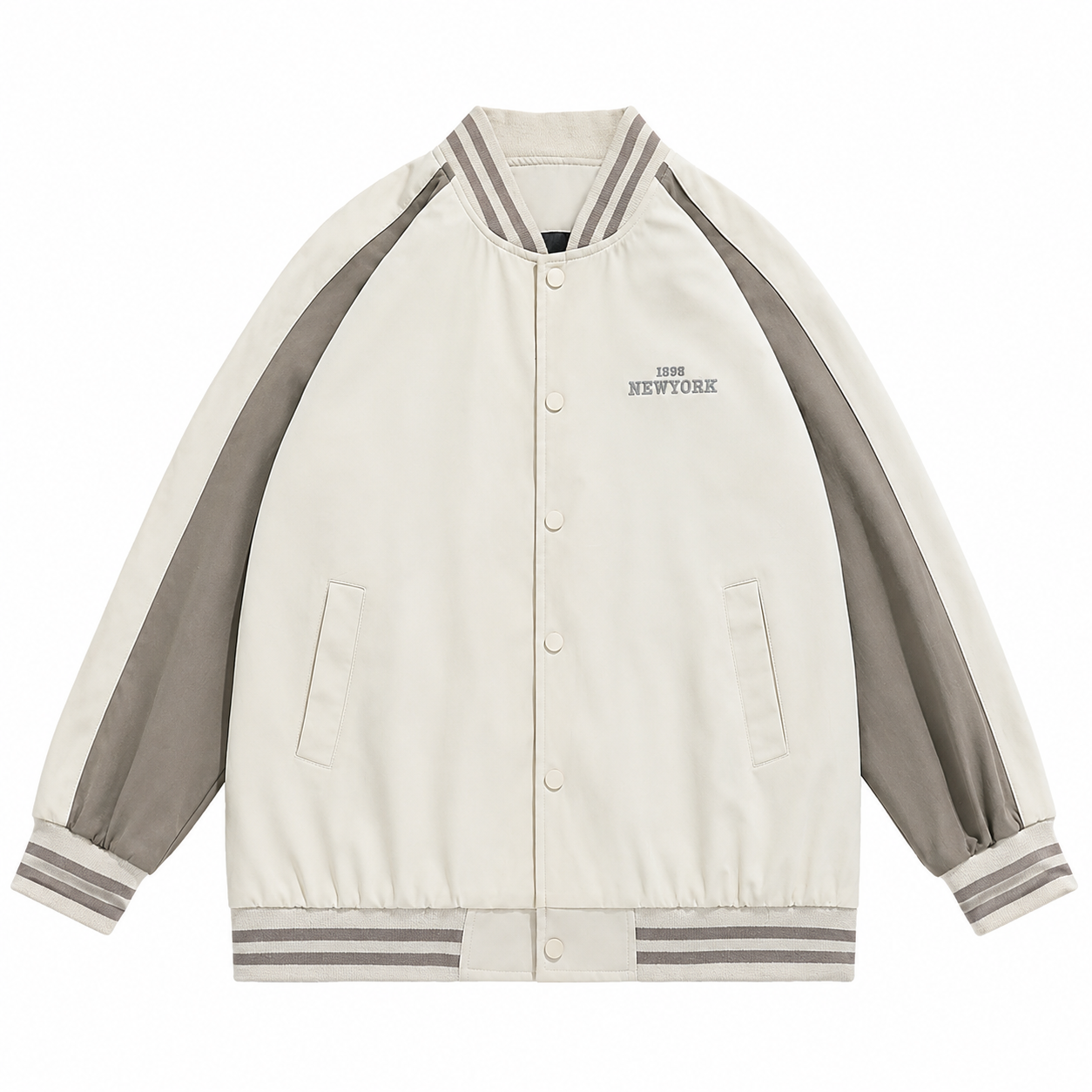 TWO TONE BASEBALL JACKET