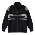 GREY ACCENT ZIP-UP JACKET