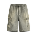 STAR DESIGN DENIM SHORTS