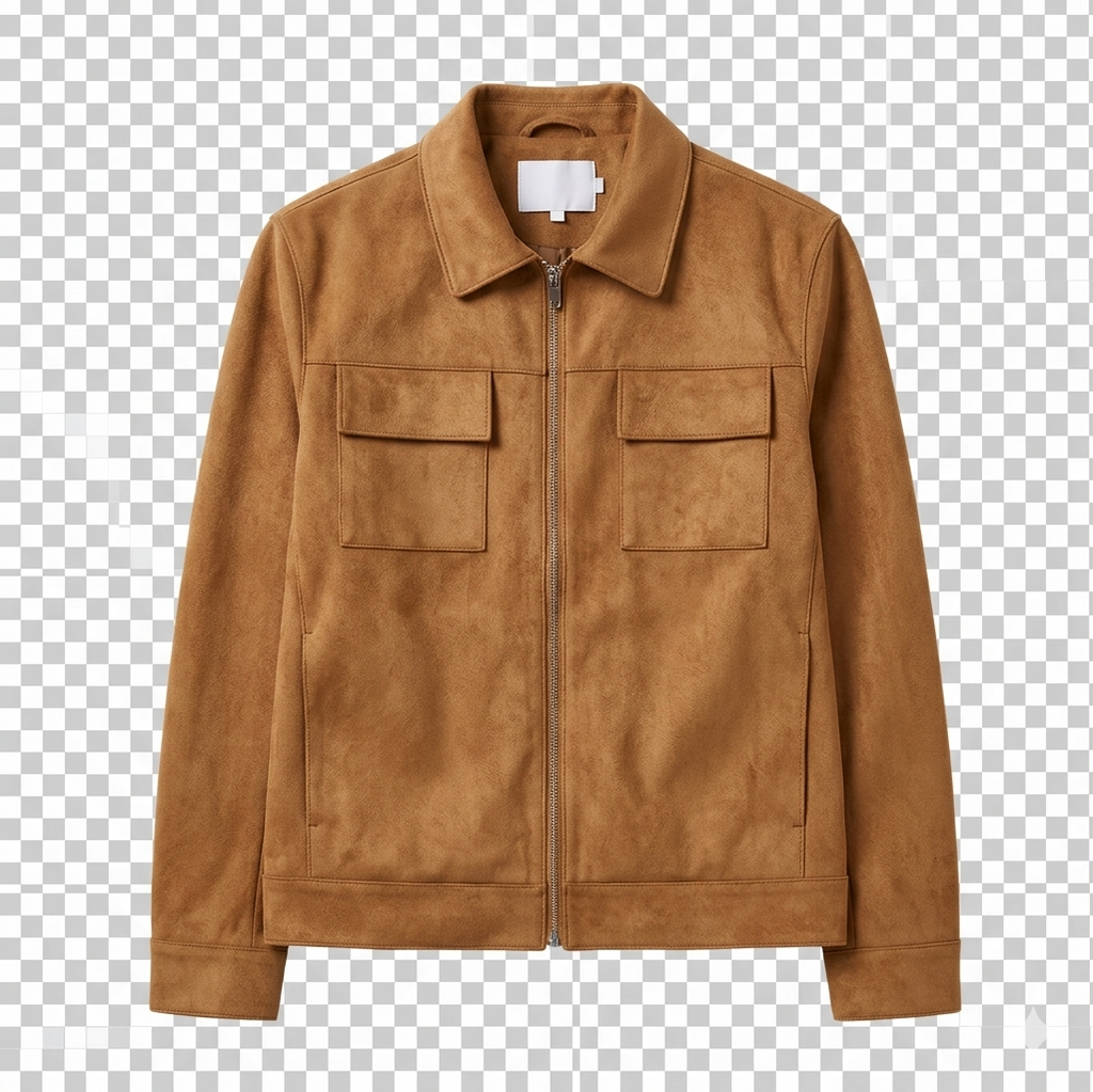 FITTED SUEDE WORK JACKET
