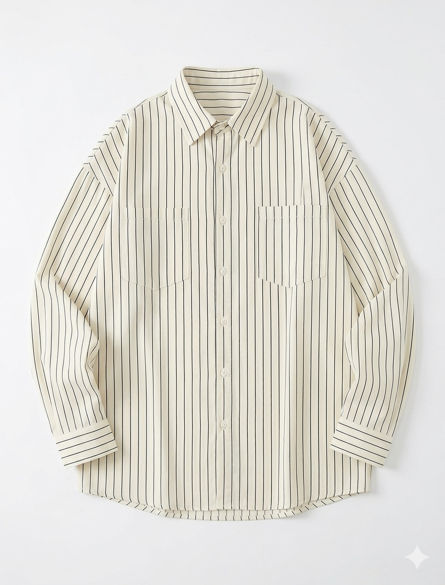 STRIPED BUTTON UP SHIRT