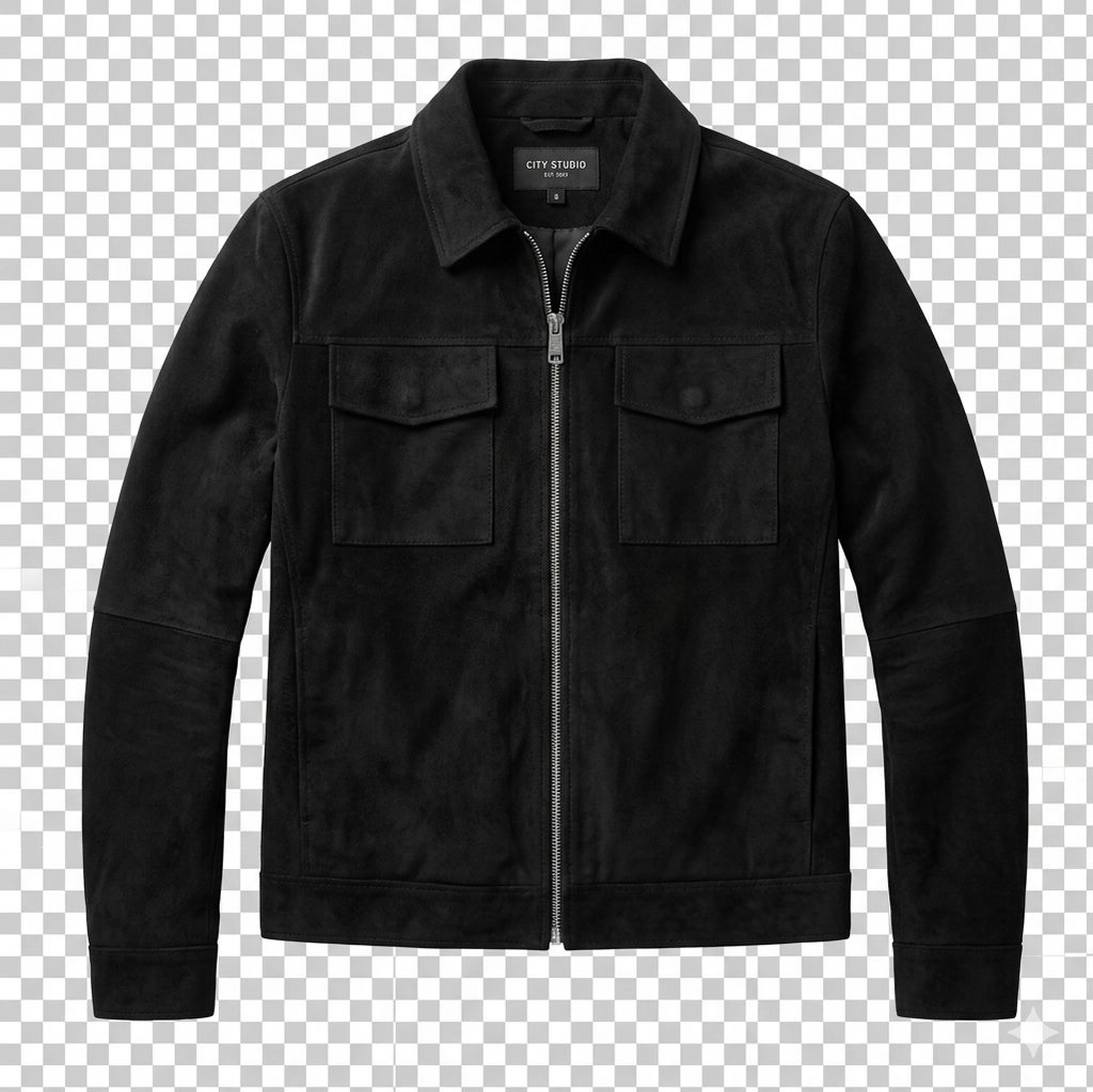 FITTED SUEDE WORK JACKET