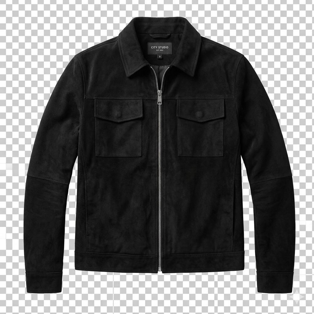 FITTED SUEDE WORK JACKET