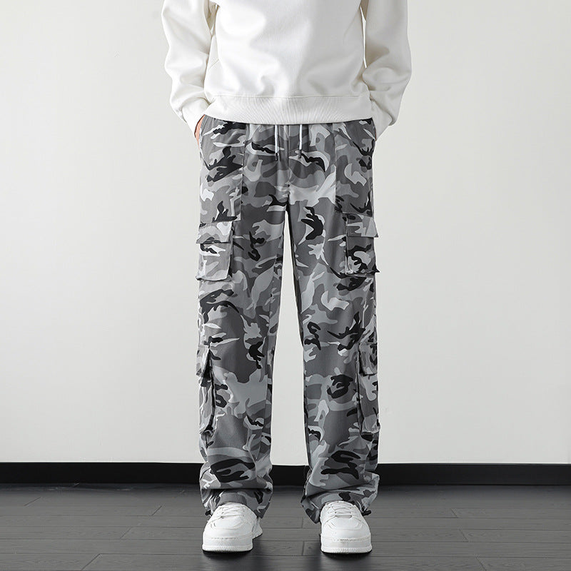 GRAY CAMO PANTS