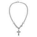 SILVER CROSS NECKLACE
